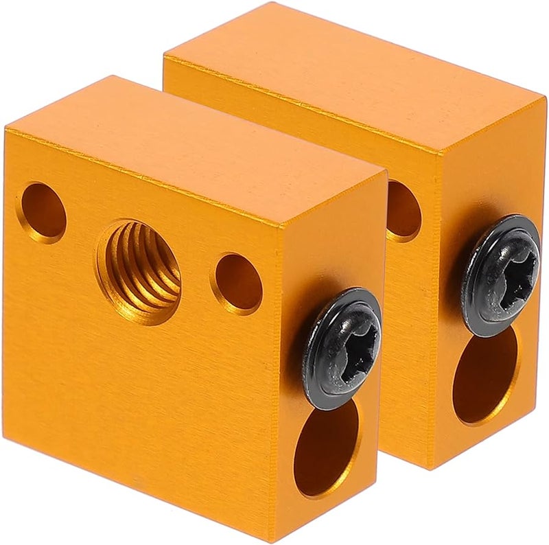 Aluminum Heater Block Hot End Extruder Nozzle 3D Printer Accessory 2PCS - Image 1